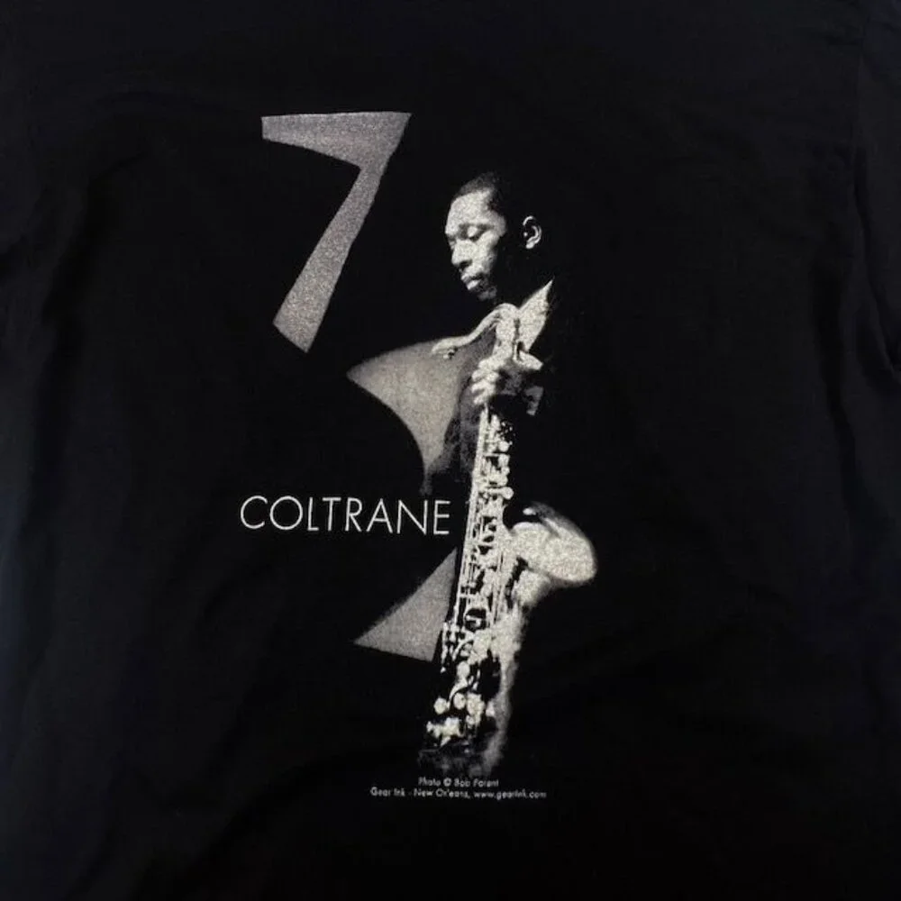 NWOT John Coltrane Jazz Tee Shirt Black, Size Medium - Picture 2 of 2